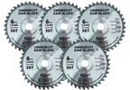 5 Jamb Saw Blades 36T German carbide tipped/158mm for …